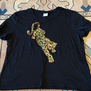 H&M Black Crew Neck Tee